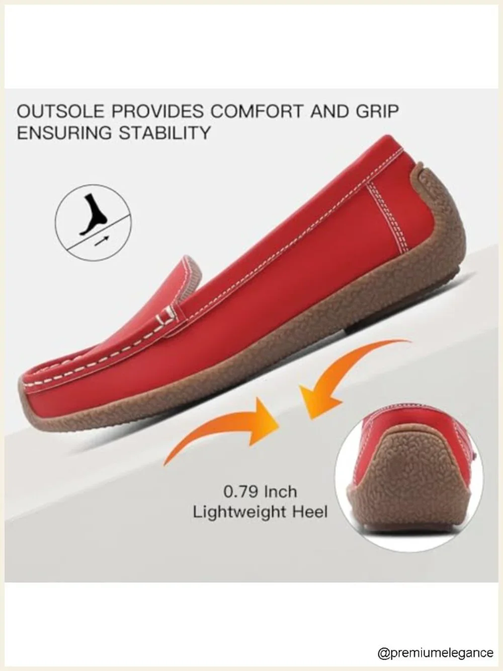 Women's Comfortable Leather Loafers Slip-Ons Driving Walking Mocs